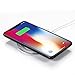 Wireless Charger Ultra-Slim Wireless Charging Pad For iPhone 8 / 8 Plus, iPhone X, Galaxy Note 5, S7/S7 Edge/S6/S6 Edge/S6 , Nexus 4/5/6/7, LG G3 and More Qi Enabled Device