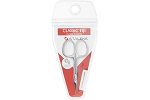Staleks Classic 11 Type 1 Cuticle Scissors – Narrow Blades – Short Straight Handles – Ideal for Precise Home Cuticle Care