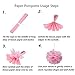 Birthday Decorations Rose Gold for Girls Women Happy Birthday Party Decorations 60pcs Banners Balloons Swirl Decorations with Paper Pompoms for 18th 19th 20th 21st 22nd 24th 25th 30th 40th