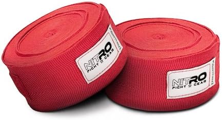 Nitro Fight Gear - Hand Wraps - 120-inch Durable Hand Wraps for Boxing, MMA & Kickboxing - Suitable for Men & Women - Professional Wrist Support and Hand Protection - Reusable & Washable.