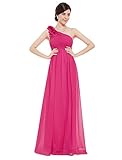 Ever Pretty Flower One Shoulder Long Bridesmaids Party Dress 08237