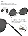 LUENX Aviator Sunglasses Mens Womens Polarized Mirror - Silver Lens Silver Metal Frame 60mm - UV 400 Protection with Case
