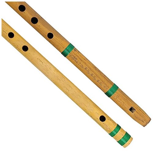 Indian Bamboo Flute Bansuri, Set of 2, Fipple & Transverse, For Kids - Image 3