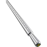 Meowoo Ring Sizer Mandrel, Solid Aluminum Mandrel for Ring Measurer and Repair Distorted Ring, Hammerable Round Mandrel