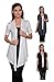 Free to Live Women's 3 Pack Short Sleeve Light Weight Open Front Cardigans