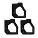 Milttor (3 Packs 17211-Z0H-800 Air Filter Cleaner Fit Honda GX25 GX25N GX25NT FG110 FG110K1 Series Engines