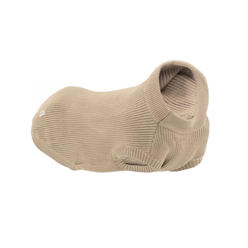Record - Tie Dye Dog Sweater Thick Weave with Leash Hole and Back Leg Loops Length 55 cm Back Warm and Comfortable, Perfect for Winter Walks | Taupe, 2XL