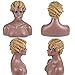 DIFEI 15 Colors Women Black Blonde Golden Brown Pink Blue Wine Red Short Finger Wave Curly Wigs Nuna Wigs Janet Collection (Brown)