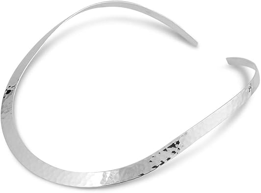 silver dog collar necklace