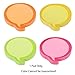 Eagle Talkies Shaped Sticky Notes, 3×3-Inch, Assorted Colors, 100 Sheets/Pad, 1 Pad/Pack