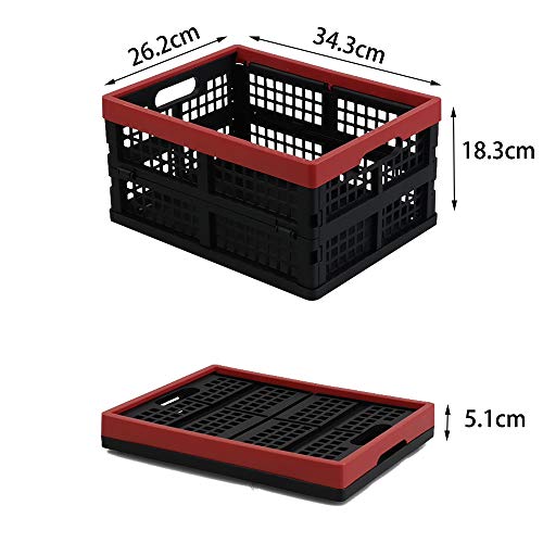 Qqbine 16 L Milk Storage Crates, Collapsible Plastic Crates, 4 Packs Pricepulse