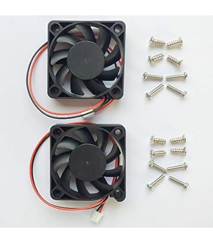 ふぁんふぁん★様 Amazon.com: JZK 2pcs 50x50x10mm 2pin DC 12V Mini Silent