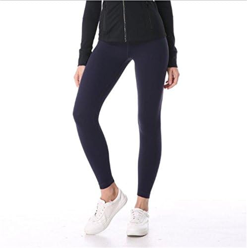 High Waist Autumn Yoga Pants Women's Lift Hip Sportswear Thin Tight Waist Pants Inner Pocket Yoga Leggingg (8, Midnight Blue)