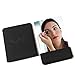 MARKHA Pocket Mirror for Men Women Unbreakable Stainless Steel Portable Mirror (Travel Mirror (Black))