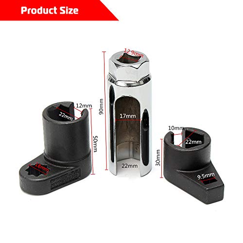 3/8-Inch Drive Offset Oxygen Sensor Socket-Universal Puller and Removal Tool