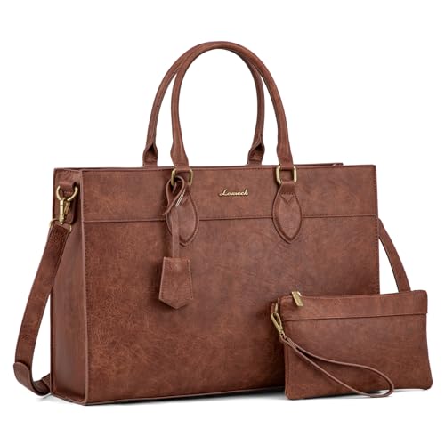 LOVEVOOK Laptoptasche Damen 15,6 Zoll, Groß Arbeitstasche Handtasche
