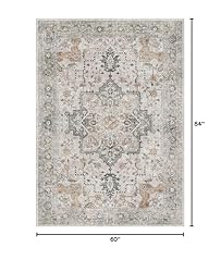 GENIMO 5X7 Area Rugs for Living Room, Machine