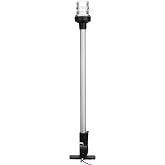 Young Marine 20 inch 3 Nautical Mile White LED Fold Down Boat Stern Light Anchor Light for T-TOP Pontoon and Fishing Boat Navigation Anchor Lights All Round 360&deg; White LED 12-24V (20"-2.5W)