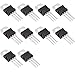 Bridgold 10pcs TIP102 102 Bipolar (BJT) Single NPN Darlington Transistor, 100 V/8 A,3-Pin TO-220