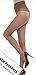 BONAS Women's 15 Denier Ultra Sheer Control Top Sheer Toe Bikini Crotch Pantyhose Coffee