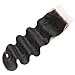 Lace Closure Boby Wave 4x4 Free Part with Baby Hair Natural Black Virgin Human Hair (8 inch)