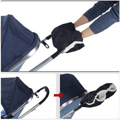 Tininna Bebe Manchon Landau Hiver Antigel Gants Protege Mains Chauffe Mains Poussette Toison Main Chaude Muff Poussette Faites Glisser Le Gants Noir Protege Mains Bebe Puericulture Centroarco Com