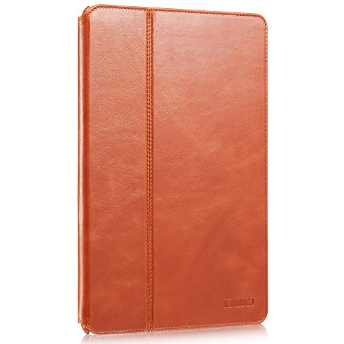 KAVAJ Case Leather Cover Berlin Works with Apple iPad Air 3 2019 & iPad Pro 10.5" Cognac-Brown Genuine Cowhide Leather with Built-in Stand Auto Wake/Sleep Function. Slim Fit Smart Folio Covers - Thumbnail 7