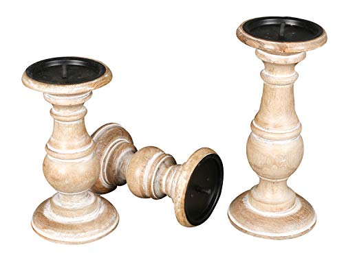 image for The Wooden Town Candle Holder Stand Wooden, Candalbras, Candle Holders