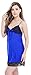 Women's Sexy Sling V-neck Lace Trim Satin Chemises Slip Sleepwear Nightgown