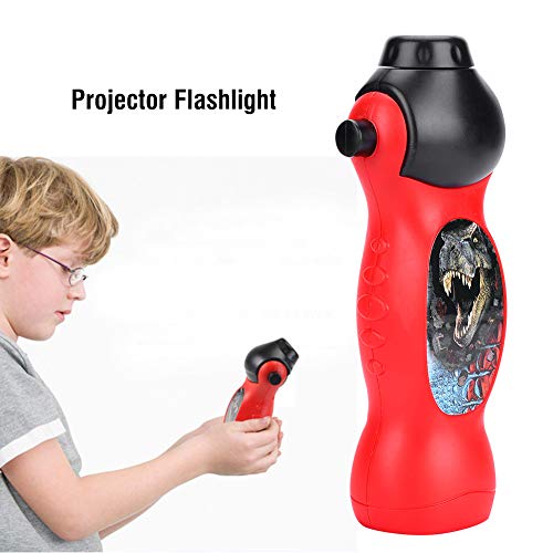 Children Projector Flashlight, 24 Dinosaur Pattern Torch Projection Light Kids Sleep Bedding Story Early Educational Toy for Child Infant Toddler