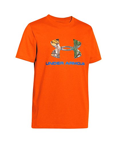 Under Armour Boys' UA Camo Logo T-Shirt Medium / 10-12 Big Kids Toxic
