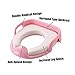 ZOLLOR Portable Potty Training Seat for Boys Girls,Non Slip Splash Guard Potty Trainer Toilet Cover with Comfort Soft Cushion and Handles for Baby and Toddlers,Round and Oval Toilets Applicable (pink)
