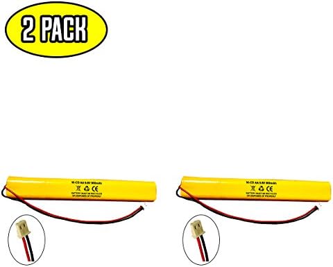 (2 Pack) ELBB003 Lithonia ELB-B003 Unitech BAT9.6V700 9.6v 900mAh Exit Sign Emergency Light NiCad Battery Replacement ELB-B004 ELBB004 OSI OSA228 DANTONA CUSTOM-306-U BCN800-8BWP-CE005 ELB-B004