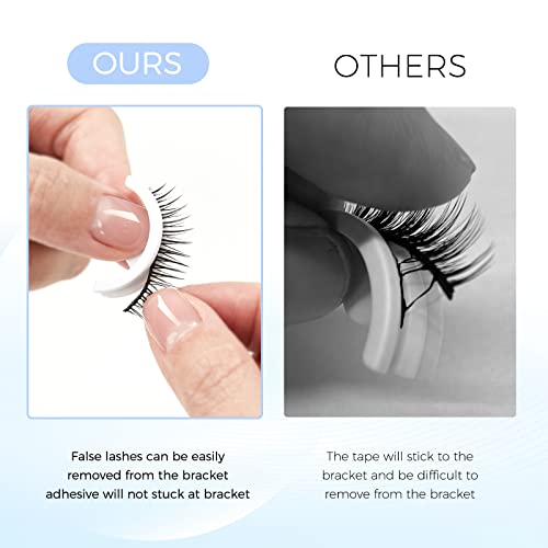 LANKIZ New Generation Self Adhesive False Eyelashes Natural Look - 2 Pairs Lightweight & Comfortable Lash Extension - Easy to Apply (Natural-B3)