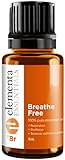 Breathe Free - Essential Oil Blend by Elementa (Comparable To Doterra Breathe and Young Living) Supports Respiratory Allergy Sinus And Congestion Relief