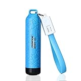 DOFLY Mini 3400mAh Power Bank, Compact Portable Phone Charger External Battery with Keychain Micro USB Cable for Mobile Phones, MP3 Players, Tablets and Other USB Mobile Digital Devices(Blue)