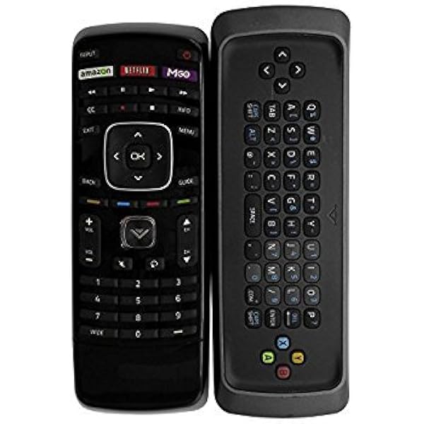 Amazon Com Smartby Xrt302 For Vizio Smart Tv Remote Control With Qwerty Dual Side Keyboard Computers Accessories