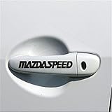 4pc White Black Car Sports Doorhandle Sticker Body Decal Styling Auto For Mazdaspeed Mazda Speed 2 3 4 5 6 CX-5 CX5 CX-3 CX-4 CX-7 CX-9