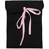 Attria Cute Y2K Bowtie Laptop Sleeve Puffy Notebook Bag 11-14 Inch Tablet Bag Cutecore Protective Laptop Case for Women (11 Inch,Black)