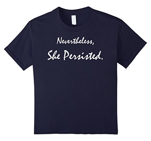 Kids Nevertheless, She Persisted Shirt 10 Navy