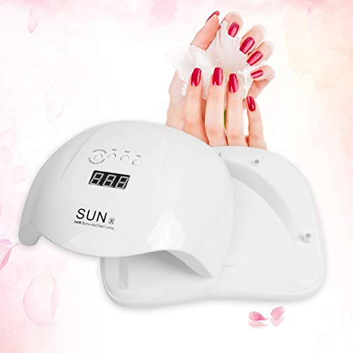 UV Nail Lamp,54W UV Led Nail Dryer with 4 Timer Setting & Sensor for