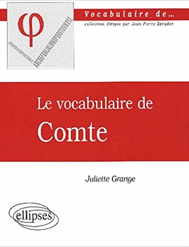 Le  vocabulaire de Comte