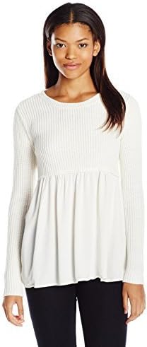 Self Esteem Juniors Knit Babydoll Sweater Top
