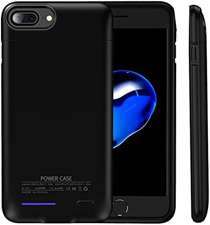 iPhone 7 Plus 8 Plus Battery Case, Cofuture 4200mAh Power Bank Magnetic Rechargeable Extended Battery Charging Protective Charger Case with Car Mount and Kickstand, (5.5 inch) Black