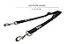 Leash Boss Heavy Duty Double Dog Leash Coupler for Large Dogs - 11-20 Inches - Adjustable 1 Inch Nylon Splitter for Two Big Dogs (1 Inch Wide x 11-20 Inches, Black)