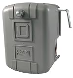 Square D by Schneider Electric 9013FSG2J24M4 Air-Pump Pressure Switch, NEMA 1, 40-60 psi Pressure Setting, 20-65 psi Cut-Out, 15-30 psi Adjustable Differential, Low-Pressure Cut-Off