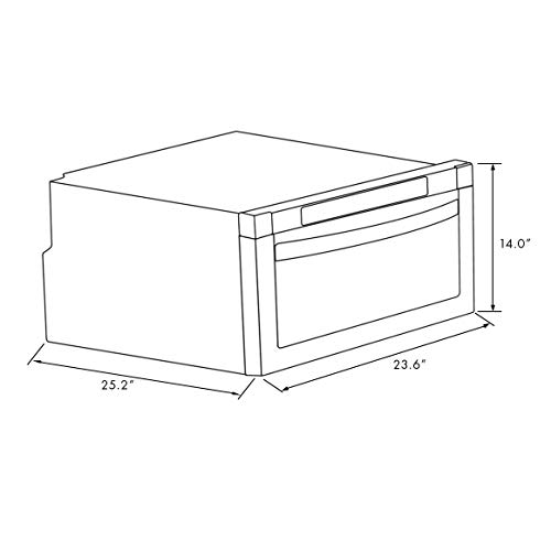 ZLINE 24" 1.2 cu. ft. Microwave Drawer in Black Stainless Steel