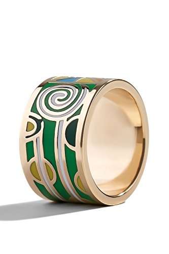 Enamel wide flat band ring jewelry for girls women fashion access…