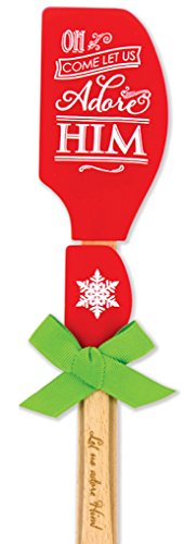 Brownlow Gifts Buddies Silicone Spatulas, Oh Come All Ye Faithful (Set Of 2)