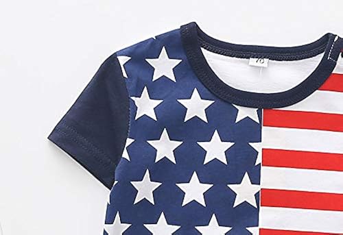 WINZIK 4th of July Baby Boy Girl Bodysuit Shirt Outfit American